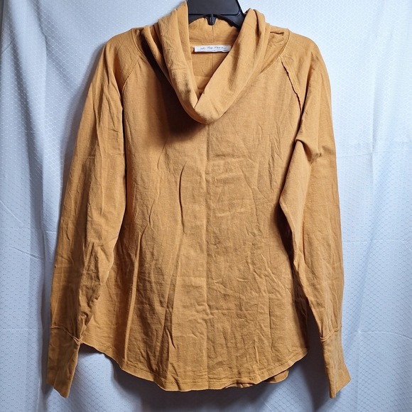We The Free Tops - WE THE FREE People Don't You Want Me Long Sleeve Top Sz XS Goldenrod Cowl Neck